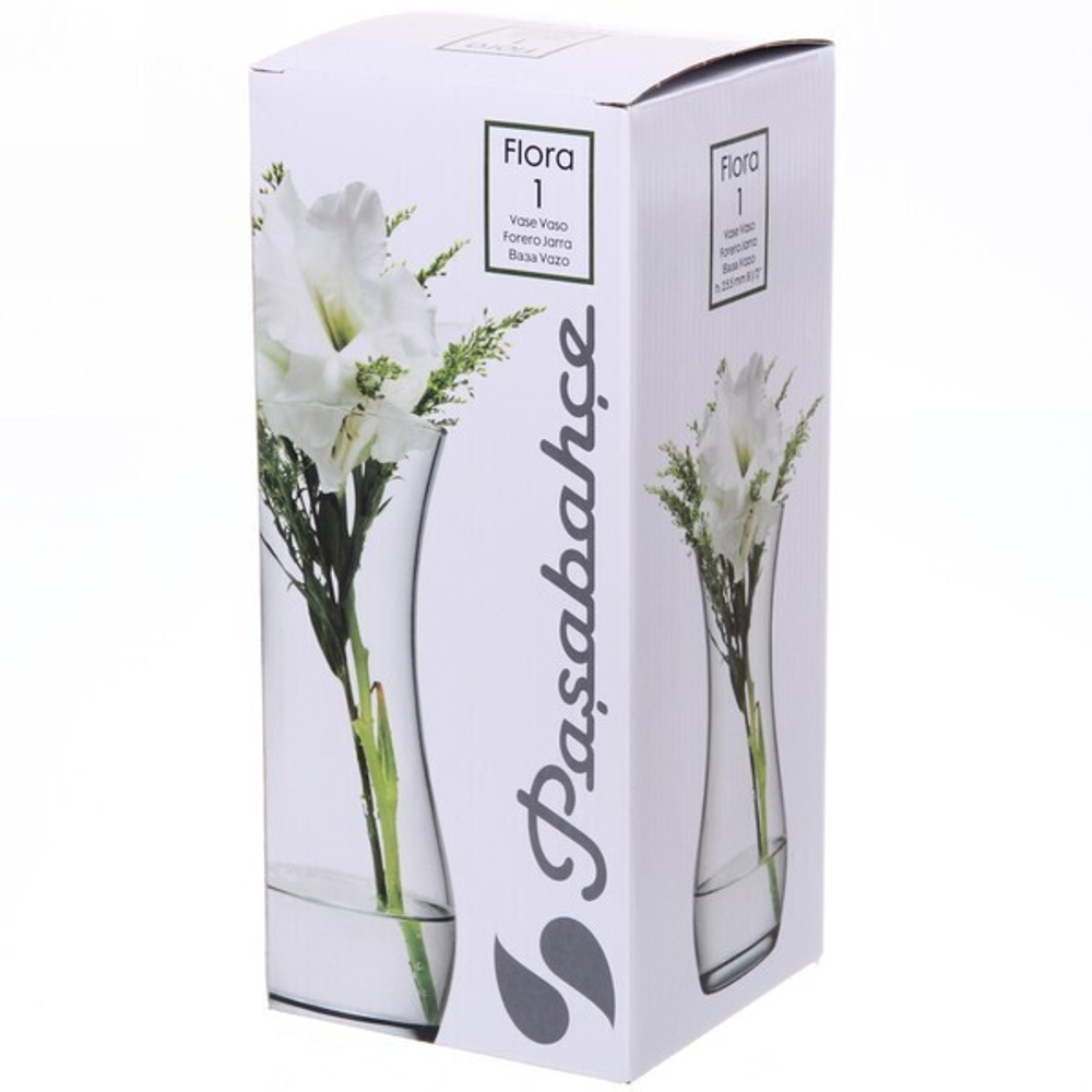 Ваза стеклянная 12,5*25,5см «Золотой Серпантин» D43737/01