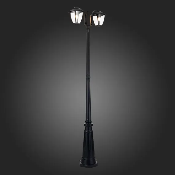 SL081.405.02 Светильник уличный наземный ST-Luce Черный/Черный, Прозрачный E27 2*40W SIVINO