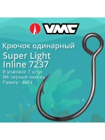 Крючки одинарный Super Light Inline 7237 №06, уп 7 шт