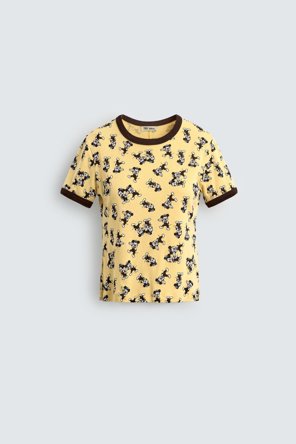 ZARA HARRY LAMBERT X DISNEY ФУТБОЛКА MORTY + FERDY, ЖЕЛТЫЙ