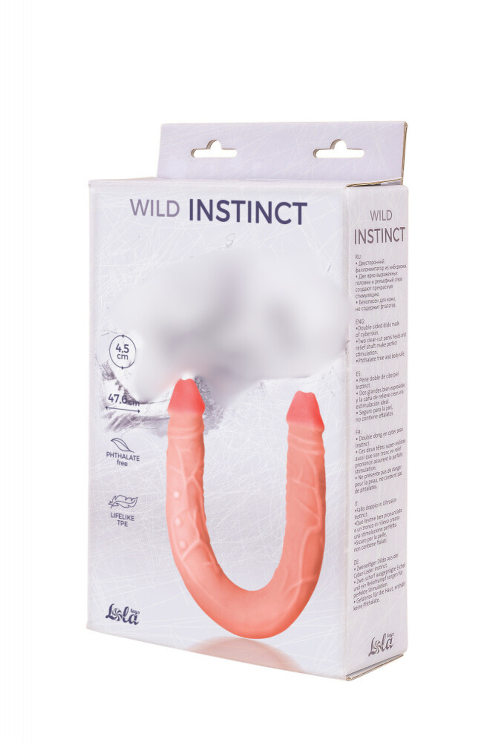 Двусторонний фаллоимитатор Wild Instinct