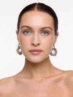 Серьги "Character" Mix камней Silver