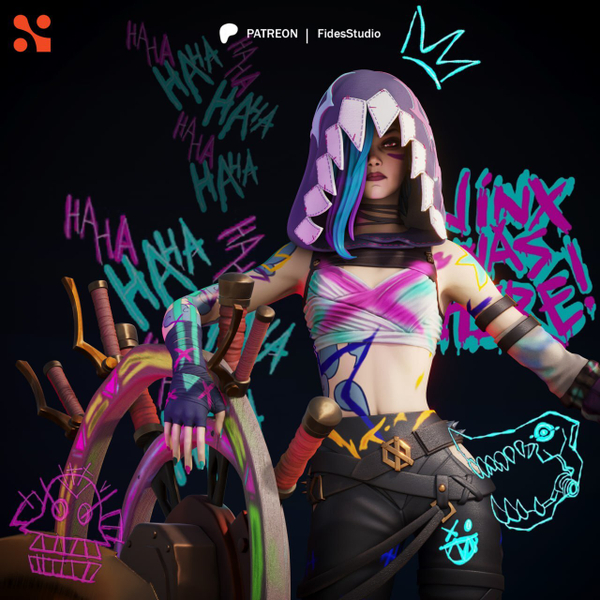 Фигурка Arcane Джинкс Лига легенд Jinx League of Legends