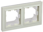 BRITE Рамка 2-местная IP44 РУ-2-БрКр-44 бежевый IEK