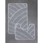 Комплект ковриков для ванной и туалета My Crystal серия Gold 50*60см, 60*100см серый