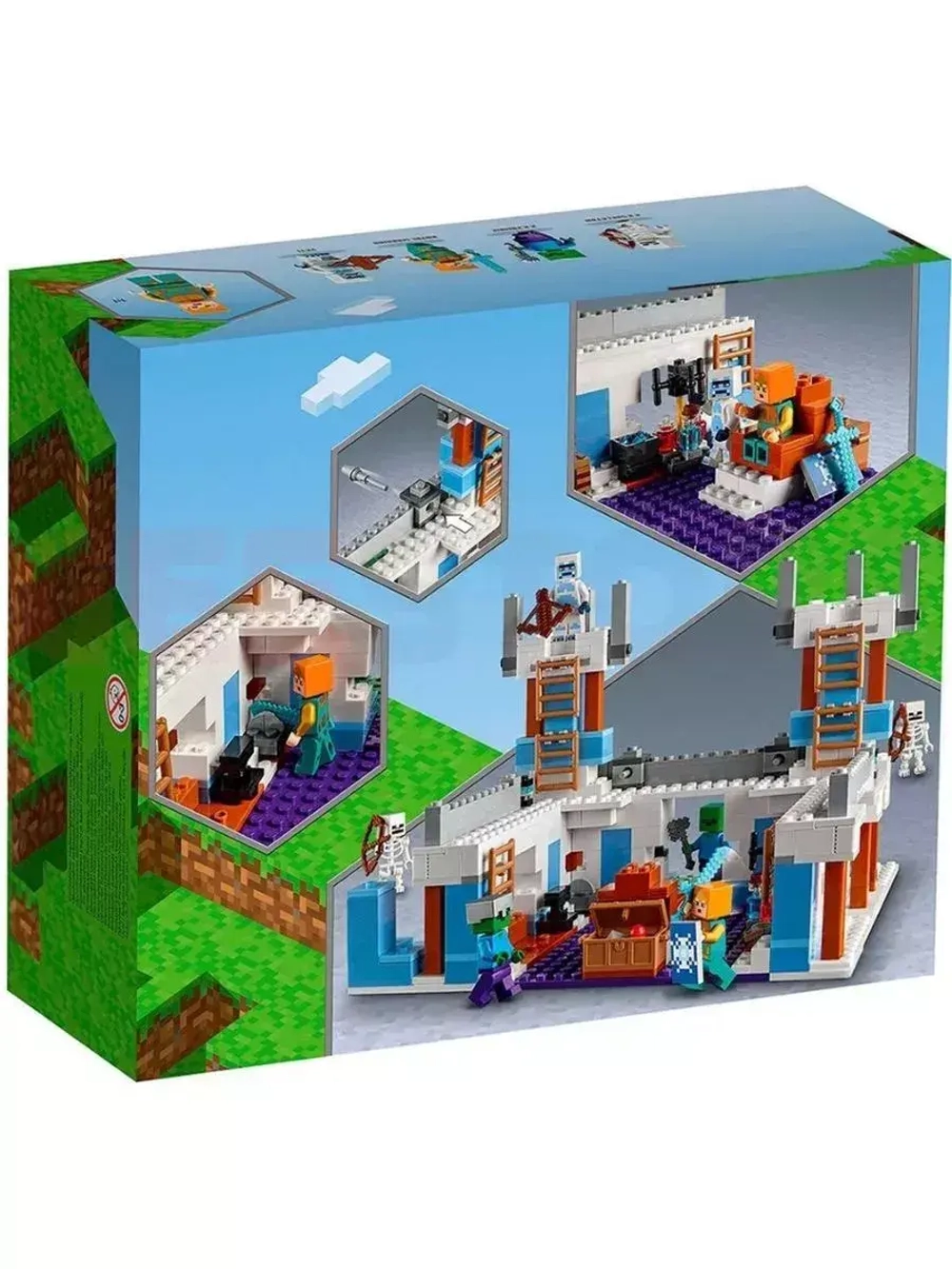 Конструктор Майнкрафт Ледяной замок 530 деталей