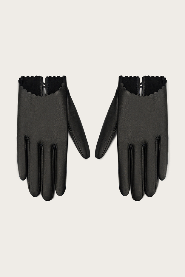 УКОРОЧЕННЫЕ ПЕРЧАТКИ ИЗ КОЖИ