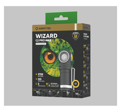 Фонарь налобный Armytek Wizard C2 Pro Max Magnet USB, XHP70.2, теплый свет (Warm), 3720 лм, ABM-01, 1x21700 (в комплекте)