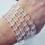 Бусины стекло, хрустальные квадраты 10мм, штучно