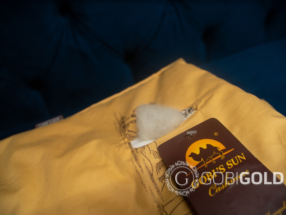 Одеяло стеганое из 100% верблюжьего пуха 200х220 см. (GOBI'S SUN)