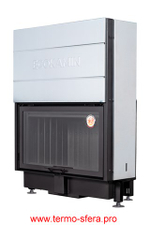 Каминная топка Экокамин ВЕГА 1000 KB черный шамот