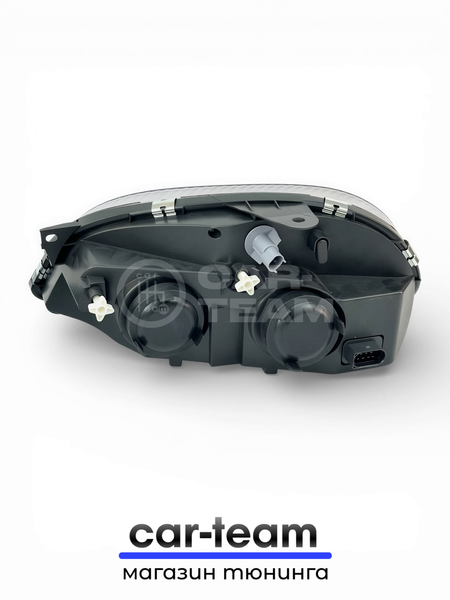 Фара на Шевроле Нива 2123 передние нового образца с Bi LED модулями 3.0 дюйма, черная маска лакированная