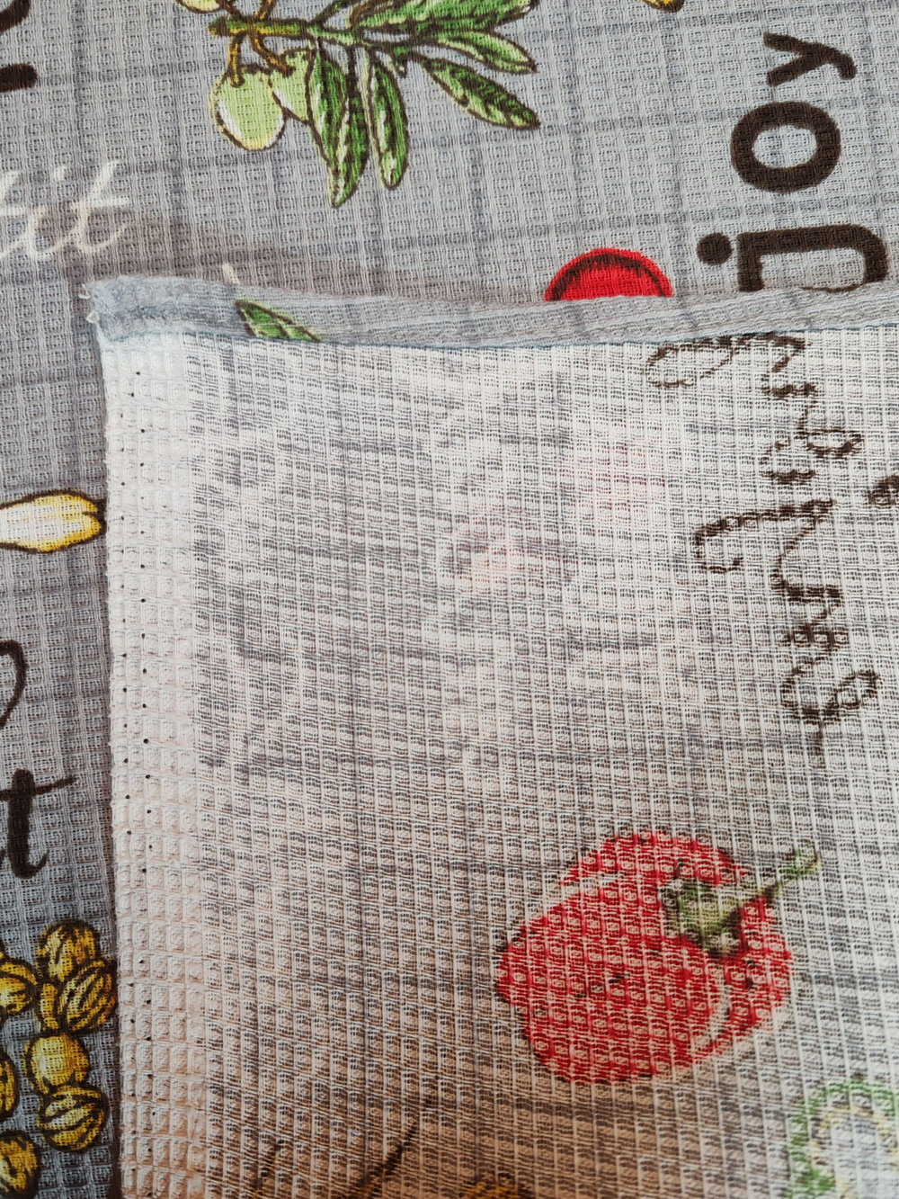 Набор кухонных полотенец, 3 шт , 37х75 см , вафельное