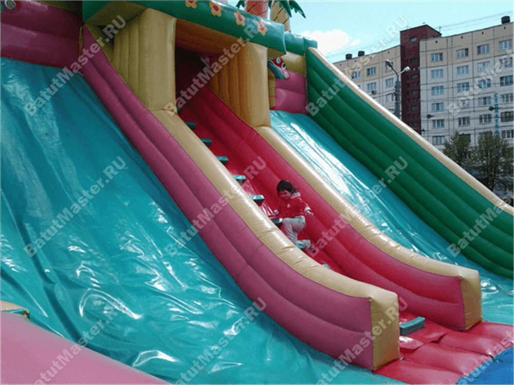 Коммерческий надувной батут "Сафари парк" 12*6*6 м