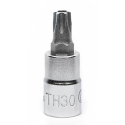 2025TH30 Торцевая головка cо вставкой TORX с отверстием 1/4" ТH30