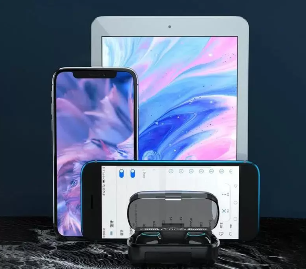 Беспроводные наушники-вкладыши M10 Bluetooth с кейсом , черный