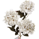 Искусственные цветы «FLOWERS GLAMOUR» 70см Гортензии 3 цветка белые