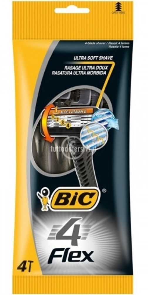 Bic одноразовые станки Bic Flex-4 4 шт