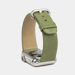 Ремешок для Apple Watch 40/41/42 mm из кожи козы, оливкового цвета