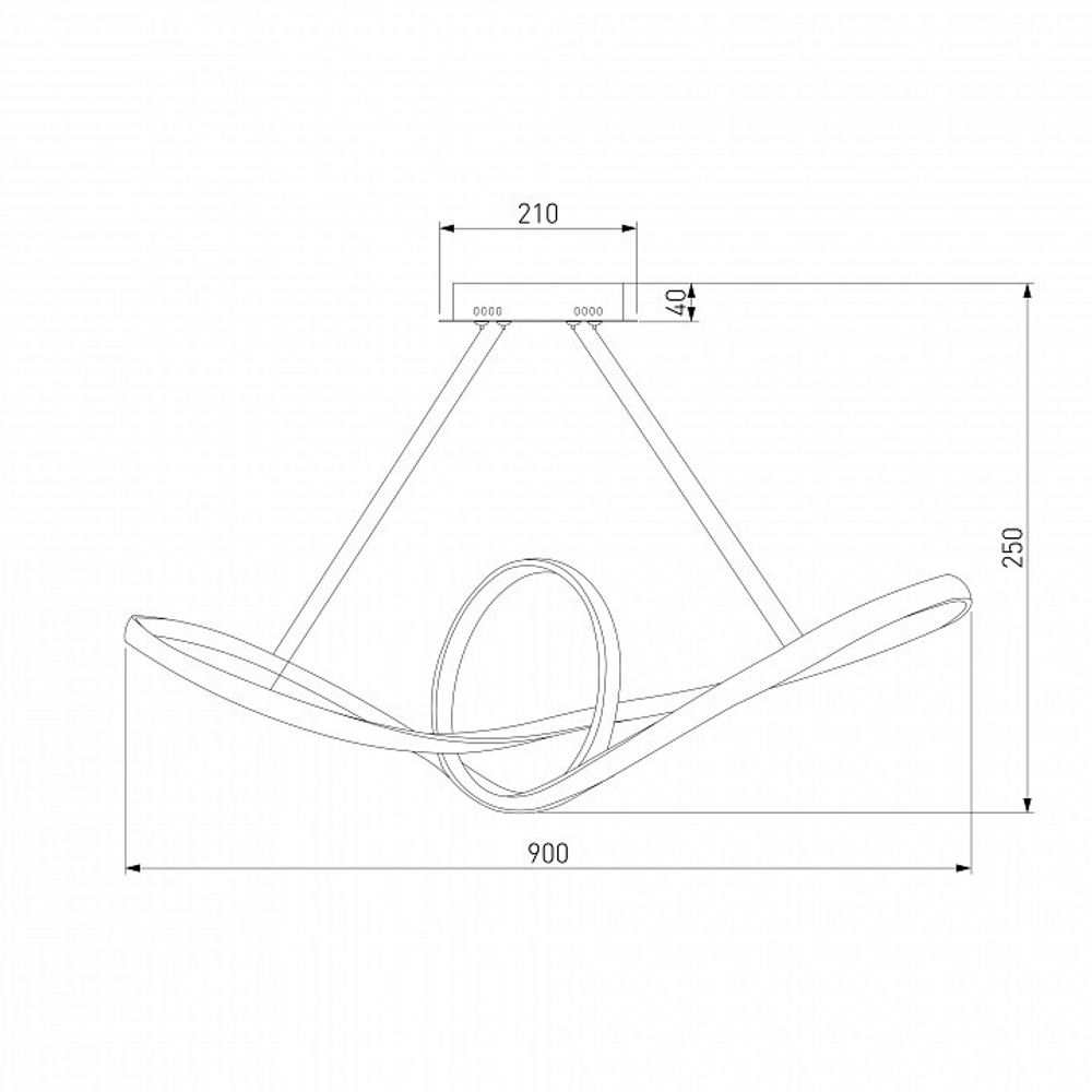Подвесной светильник Eurosvet Kink 90174/1 сатин-никель