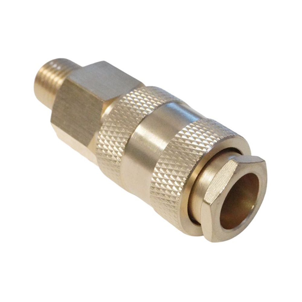 WDK-20SMB Быстроразъемное соединение пневматическое с внешней резьбой 1/4" BSPT, латунь