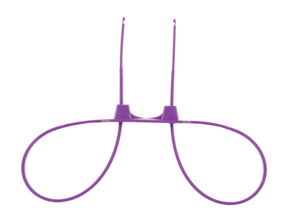 Фиолетовые пластиковые наручники Zip Tie Cuffs (Цвет: фиолетовый)