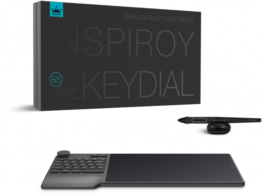 Графический планшет Huion Inspiroy Keydial KD200