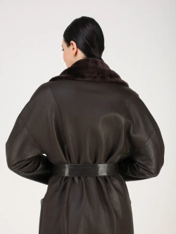 Дубленка зимняя шуба натуральная двухсторонняя оверсайз