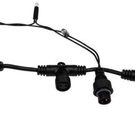 Гирлянда светодиодная «Дождь» 2х6 м, постоянное свечение, черный провод, 230 В, диоды ТЕПЛЫЙ БЕЛЫЙ