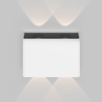 Уличный настенный светодиодный светильник 4W 3000К O433WL-L4W3K белый Show Maytoni