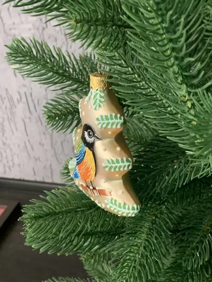 Елочное украшение Елочка пейзаж, стекло, Витус (А268)