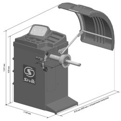 SIVIK SPUTNIK LUXE СБМК-60 Л Станок балансировочный, красный
