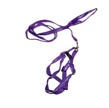 Вака Комплект капроновый шлейка + поводок для кошек шлейка 12мм*90 см, поводок 12 мм*125 см /15100/