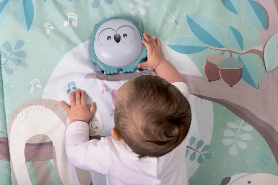 Игровой коврик музыкальный Chicco Сова 2 в 1