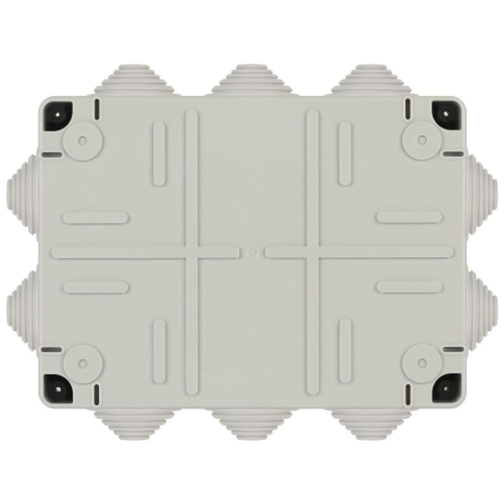 Распаячная коробка ЭРА KORv-190-140-120-10g ОП серая 190х140х120мм на винтах 10 гермовводов IP55