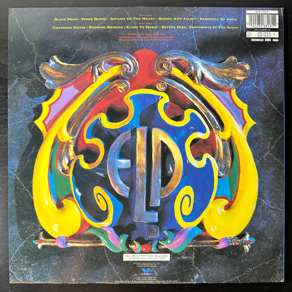 Emerson, Lake & Palmer – Black Moon (Европа 1992г.)
