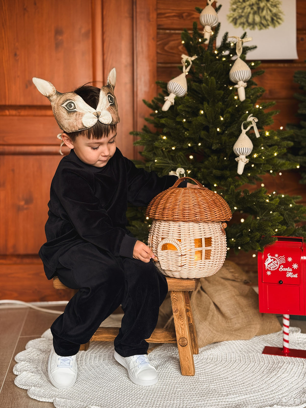 Велюровый комплект Mjölk (свитшот и брюки) Navy