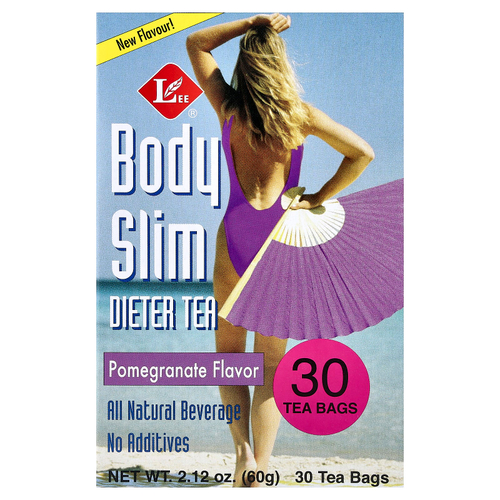 Uncle Lee's Tea, Body Slim Dieter Tea, гранат, 30 чайных пакетиков, 60 г (2,12 унции)