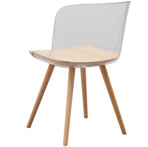 Стул Bjorg с прозрачной спинкой