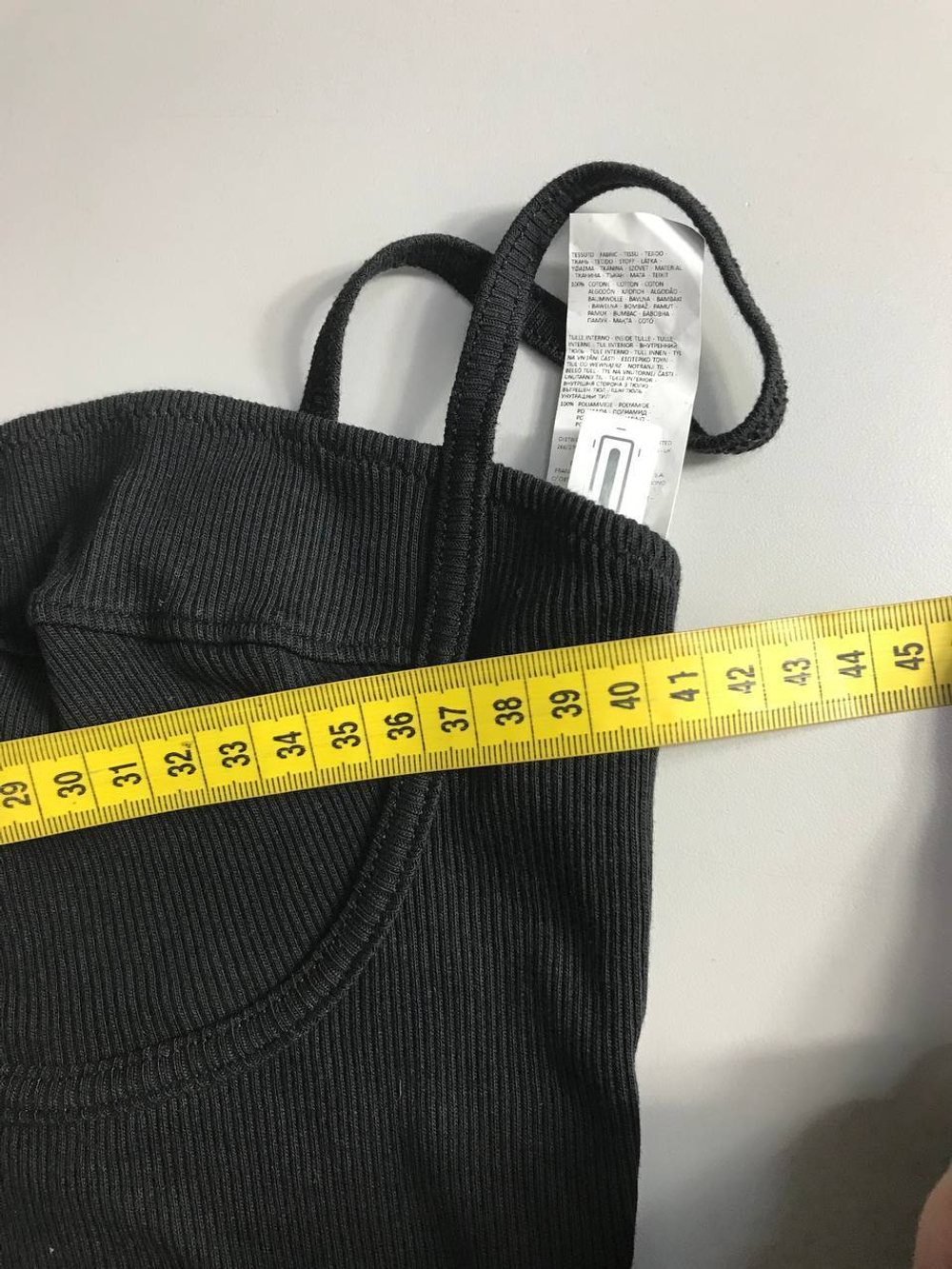 Топ Tezenis в рубчик, маркировка L, визуально на 48 размер, новый