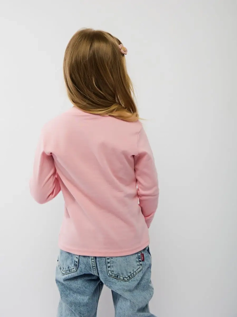 Лонгслив для девочки детский хлопок 100%