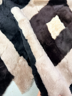 Покрывало меховое ковер из шкуры овчины