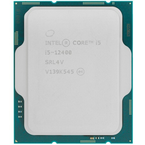 Процессор Intel Core i5-12400 Alder Lake (2500MHz, LGA1700, L3 18Mb), oem