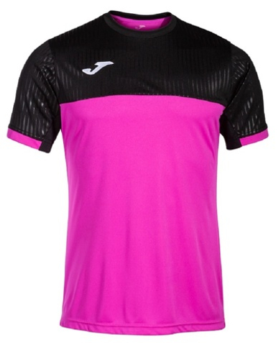 Мужская теннисная футболка Joma Montreal Short Sleeve T-Shirt M - pink/black