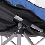 Кресло складное до 120 кг, 98*90*70 см, синий-серый, ТуристМастер