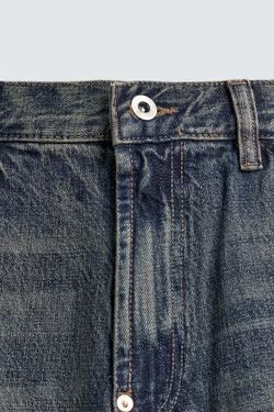 ZARA ДЖИНСЫ RELAXED FIT, ЧЕРНИЛЬНО-СИНИЙ