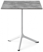 Стол ламинированный обеденный Scab Design Tripe, белый, цементный
