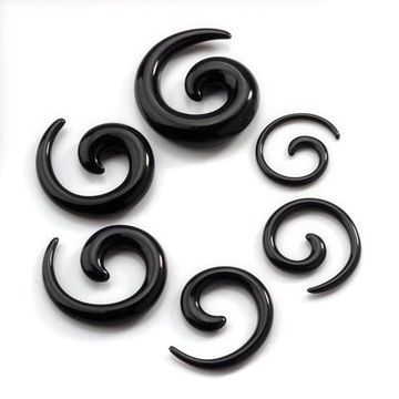 Растяжка акриловая спираль (черная)
