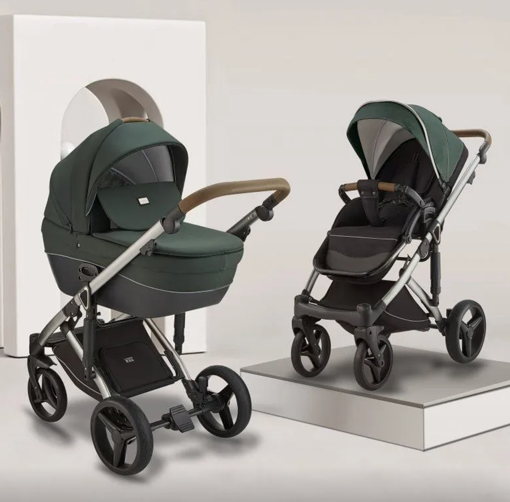 Детская коляска Luxmom F5 3в1 изумрудный