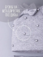 Шапка для девочки на осень с ушками и снуд